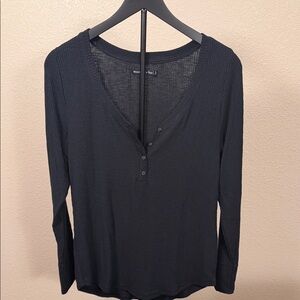 Abercrombie & Fitch Navy Long Sleeve Top